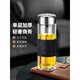 HEENOOR glass cup single-layer thickened large capacity water cup for business men 2025 new tea water separation tea cup 695ml ring lifting model large capacity cup with cup set cup brush