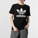 阿迪达斯 （adidas）女装运动套装 三叶草时尚休闲服短袖T恤衫宽松透气休闲短裤两件套 IR9533+JE1309 S