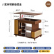 
Ruifan solid wood movable coffee table living room side sofa side cabinet small apartment lifting side table simple multi-function push cart