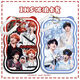 Morningside Top Login Jugendgruppe um hausgemachte Star Handsome Boy Support Shovel Su Xinhao Wave Card Set Student Mahlzeit Set Wave Su Xinhao N12352 Wave Card Set + schwarzes Gummi -Ring -Armband