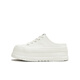 Tianmeiyi Canvas Schuhe lässige Schnüre-up-vielseitige Dick-Soled-Sneakers Damenschuhe 2025 Herbst neuer Stil Weiß 34