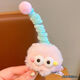 Cute and funny plush fried ugly doll antenna briquette hairpin female hair clip headdress class gift antenna twist clip mixed color