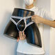 Yuchuntang men's underwear sexy and private love丨Funny crotchless cloth suspender thong low waist nylon hollow hip lifting 2 pieces (2) mixed color M Recommended 90-110Jin [Jin equals 0.5 kg]