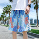 Jueshao Beach Shorts Summer de hombres delgados de natación de color natante de secado rápido