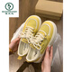 Woodpecker thick-soled shoes for women yellow shoes 2025 new summer thin mesh breathable versatile casual sneakers yellow 36