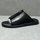 DIFANPU International Luxury Brand Herrenschuhe 2025 Neueste One-Slipper High-End-Freizeitschuhe modische atmungsaktive Sandalen Schwarz [Brand Gift Box] 40