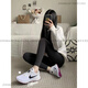 耐克（NIKE）REVOLUTION 6男女潮流透气跑步鞋DC3729 FJ1049 DC3728-100男子白灰  44.5
