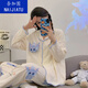 奈加图ins风新款睡衣女春秋季长袖长裤宽松开衫甜美卡通可爱居家服 9215 M 【建议80-100斤】