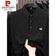 Pier Cardin Light Luxury Marque Coton Pure T-shirt à manches longues Polo Polo Polo Polo Men's Top Brown P-15912 XL 175