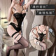 Der neue sexy Pyjamas und die sexy Unterwäsche für den engen Jumpsuit von Frauen, ein uniformes Set abzunehmen (hochwertiger schwarzer Overall, One Size (80-125jin [Jin ist 0,5 kg]