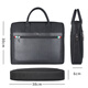 
Jianteng can print large capacity wear-resistant waterproof canvas thickened file bag three-dimensional office portable business zipper bag conference bag business briefcase laptop bag 826 black length 38cm*width 6cm*height 30cm