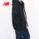 NEW BALANCE NB男子运动休闲拉链外套舒适开衫连帽卫衣 AMJ51372 AMJ51372-BK L
