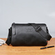 
Goldlion leather men's shoulder bag large capacity postage bag simple and fashionable cylindrical bag new casual cross-border business bag black large size 1391