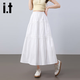 IT It French Sweet Sweet Mid Legth Rock 2025 Sommer Neues Hoch-Temperatur-Design mit großem Speichen-Temperament A-Line-Rock