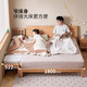 Original elements solid wood children's spliced bed with guardrail bedside bed large bed extra wide bed crib small bed 0.5 meters P1014