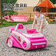 Parents Strawberry Bear 2-8 years old children's electric car rotating space car bumper car remote control car toy Children's Day gift
