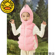 G.Duckkids Boy Down Vest Enfants avec des filles de chapeau épaissis vestige d'automne et d'hiver Nouvelle veste pour enfants bébé Down Horse Clip Orange 110