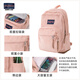 JANSPORT 24 new autumn and winter retro corduroy beige student schoolbag embroidered backpack commuting bag 4QVBAI0-Bella brown (computer compartment + water cup side