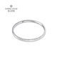 Diamond Family PT950 Platinum Bracelet Crushed Ice Sparkling Platinum Bracelet Fashionable Versatile Hand Accessory Holiday Gift for Girlfriend Inner Diameter 54mm Approximately 10.29g