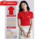 宝迪恩中考送考服短袖红色POLO衫家长旗开得胜班服老师加油 纯棉220克圆领MS-9906 红色 S