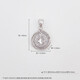 Laofu gold platinum pendant pt950 winding Möbius ring platinum necklace girl's birthday Chinese Valentine's Day gift for girlfriend and wife, about 2.05g