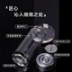 
QiMingYuan glass cup double-layer cup thread cup lid lettering gift box tea cup water drop cup bottom high borosilicate business tea cup QMY-6626A gun color with filter 200ml 1 piece