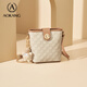 Aokang Bag Women's Women Bag Cowhide 2025 Новая модная сумка для ведра легкая роскошная сумка для плеча на плечо подарок на день рождения для подруги и жены