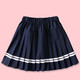 Hualin Mode Girls Plissee Rock Grundschule Uniform Performance Marine Khaki Sommer Mittelschule Guangzhou Dreizehn Linien 6627 Schwarz 110 cm