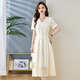 Ehangy International High-end Light Luxury Dress Women's Summer 2025 New Style Waist Covering Belly Slimming and Reducing Age Comfortable Skirt Black [High-end Gift Box] M Recommended (90-105Jin [Jin equals 0.5 kg])