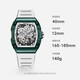 
Bugatti (BONEST GATTI) watch boyfriend Valentine's Day birthday gift German fully automatic hollow mechanical watch luminous wine barrel type men's watch BG9905-A1 rejuvenation [same model in the mall]