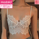 
Modal beautiful back lingerie summer thin women's suspender strapless bra bra new style 2025 breast small sexy bra Black S (32/72AB)