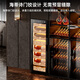 CIGARLOONG 158C cigar cabinet with constant temperature and humidity fingerprint lock smart WiFi compressor cabinet natural cedar wood shelf alcohol nourishing water ion ammonia removal tomato cultivation cigar red wine dual-use cabinet sober eggplant box type ammonia purification + WiFi + fingerprint lock