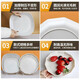 Rice husk disposable dinner plate food grade thickened high temperature resistant dish dish household high-end biodegradable 8-inch square dish/dish (shallow plate) 100 pieces