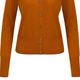 
Vivienne Westwood solid color single-breasted long-sleeved sweater for women brown brown XS