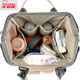 Velvet Ártico 2025 Nuevo bolso madre Mother Bag Mother Bag a prueba de agua Multifuncional Bolsa de leche de gran capacidad Polvo Bag Color de color caqui [28 litros impermeables en espesas] Entrega al carruaje de los niños colgando