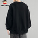 Paul Frank sweatshirt men's spring and autumn crew neck pullover long-sleeved T-shirt men's bottoming shirt jacket men's black 3XL