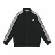 阿迪达斯 （adidas）定制服装 刺绣蓝色小狗条纹运动立领飞行员夹克外套 男女同款 黑 黑色 S