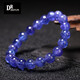 DRJEFUN collection-grade tanzanite bracelet. Natural gem-grade crystal heart of the ocean sapphire bracelet as a gift for your girlfriend. Collection-grade tanzanite bracelet 10mm single circle bracelet.