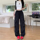 
Multi-pocket casual ice silk work pants for men and women neutral summer outdoor trousers trendy couple casual pants KXW 687 blue [ice silk work pants] M [90-105Jin[Jin equals 0.5 kg]]