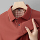 
Hailan Home's new summer men's lapel T-shirt simple and fashionable white men's short-sleeved POLO shirt cotton t-shirt top 6628 purple M /48 [recommended 100-125b
