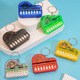 Enérgica Fun Class Fun Fishing Pequeño juguetes para niños Toys Mini Electronic Piano Keychain colgante brillante Música transparente Verde
