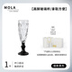 MOLATully wineware niche ins goblet embossed champagne cup high-value glass red wine cup丨Tully diamond bead cup-slim black