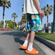 Shorts polyvalents de la rue High Street japonais Brands à la mode masculins à cinq points Pantalons consécutifs sportifs décontractés White Yiku Factory 677 3xl [150-165jin [Jin est égal à 0,5 kg]]]