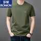 罗蒙（ROMON）男士短袖t恤夏季新款潮流棉简约圆领上衣休闲凉感体恤衫男T YS9929蓝色【带标】 均码 105【90-110斤】
