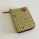 Yusenyi Customized Retro Plaid Reisepassclip Multifunktional Lederkarte Paket Paket Air Ticket -ID -Karte Tragbarer Ticket Noodle Storage Green Plaid Passport Clip