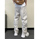 Kurashi Ichiki Kazuki Kuraishi Scimitar Hosen für Herren Sommer Neue Schnelltrocknen Casual Hosen gerade loses lose Hose hübsche Harem Hose Black XL