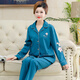 
Arctic velvet pajamas women pure cotton middle-aged mother long sleeve spring and autumn cotton mother-in-law suit thin middle-aged and elderly home clothes summer wine red WD-9901 wine red # M [Suggestion 80-100Jin [Jin equals 0.5 kg]]