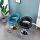 
Dilanmu Barber Shop Chair [3878 people praised] Haircut Chair Special Hair Cutting Chair for Hair Salon lifting and rotating simple off-white with foot pedal
