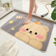 
IOSN bathroom anti-slip mat large area bathroom anti-slip floor mat water absorbent bathroom foot mat cartoon animal toilet anti-slip mat K3881B-Swimming Pool Schnauzer B 50x80cm (indoor versatile) thick weaving imitation lamb