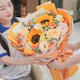 Baihuaguan Flower Express Sunflower Rose Bouquet Flowers Birthday Gifts Girlfriend Teacher Elders Same-day Delivery in the City Golden Warm Sun|JD625